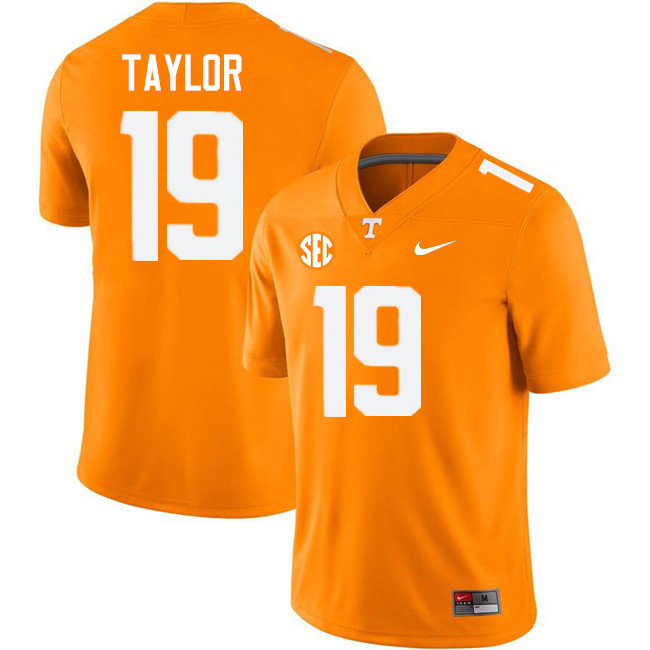 Darrell Taylor Tennessee Jersey,Tennessee Volunteers #19 Darrell Taylor College Jersey-Orange